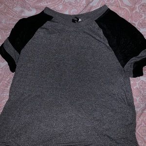 Grey and black shirt